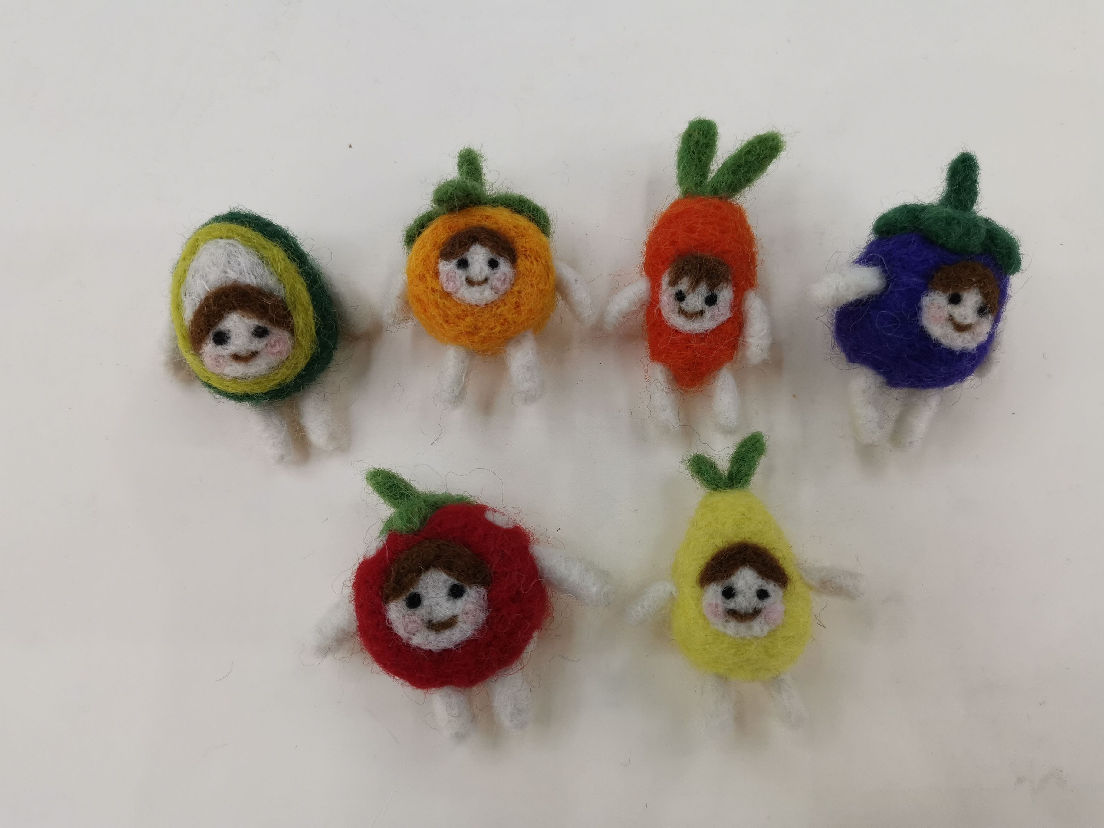 Wool felt handmade fruit baby thumbnail