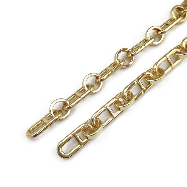 Dongguan Fengxing Hardware Factory Direct Alloy Chain Hanging Plated Figure-Eight Chain Color Support Customization Specification drawing