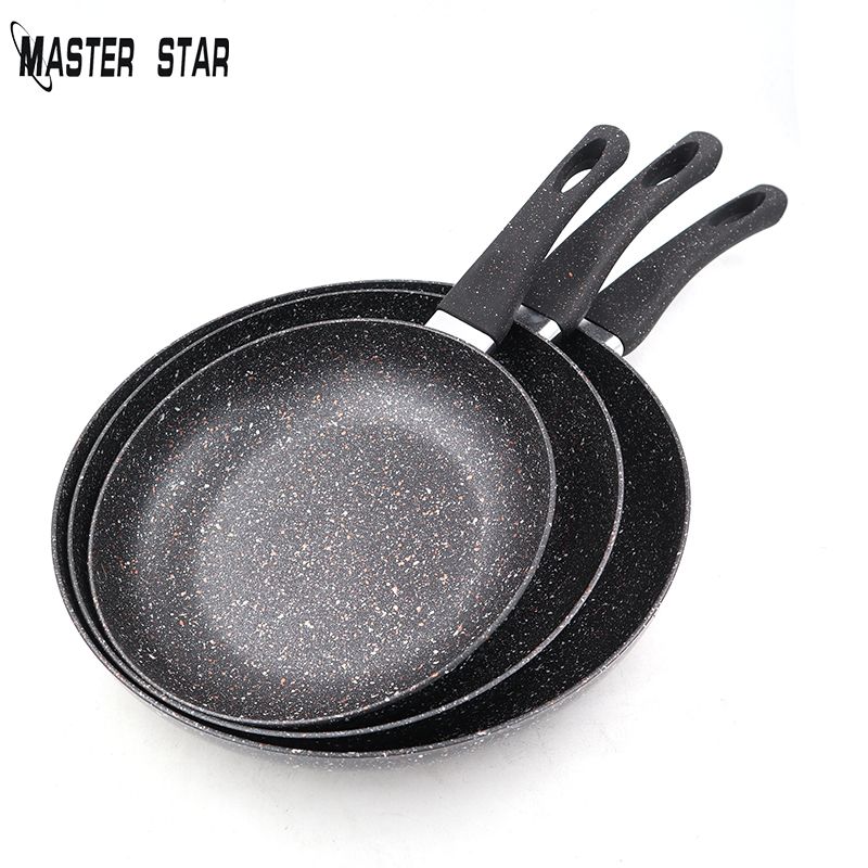Master Star 20/24/28cm Fry Pan Set Black Frying Pan