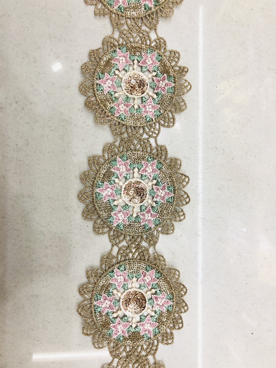 水溶花边 涤纶花边