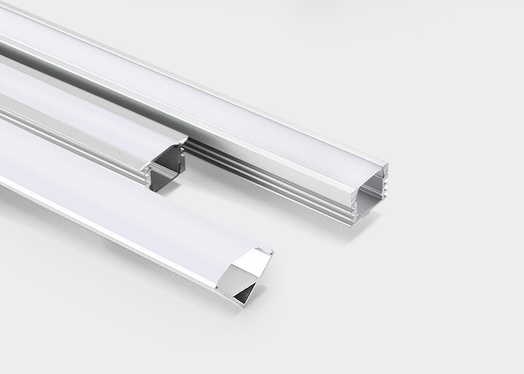 led light trough strip light, embedded aluminum trough light, indoor ceiling corridor shaped linear light, no main light, U-shaped light strip detail image 11