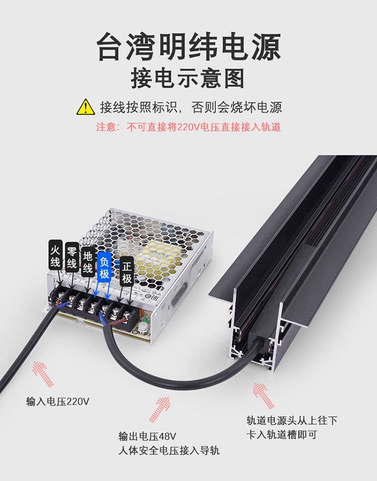 Magnetic track light, frameless embedded, no main light, lighting rail, folding spotlight, strip light, track strip for home use detail image 14