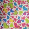 Colored tin printing, heart-shaped printing, foam printing fabric, foam coating