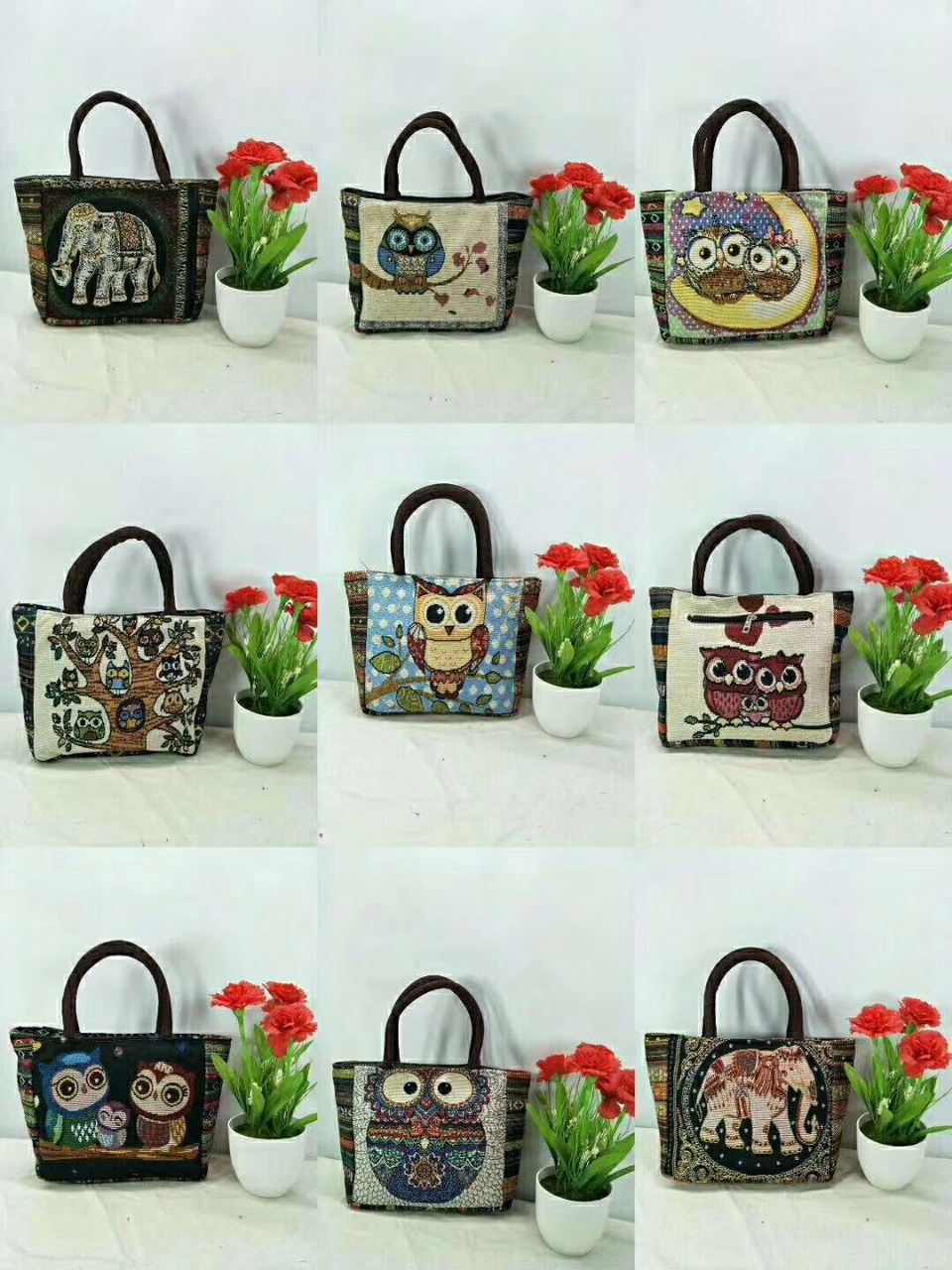1702 Owl handbag thumbnail