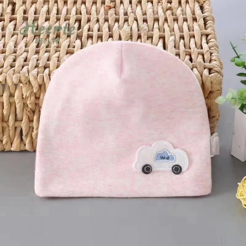 [Good Thing Recommendation: Double Layer Hemp Color Elastic Baby Hat] Combed Color Cotton Fabric
Just Right Stretch, Baby Wear Comfortable Without Tension
Very Warm Effect, Lovely Patch details Picture