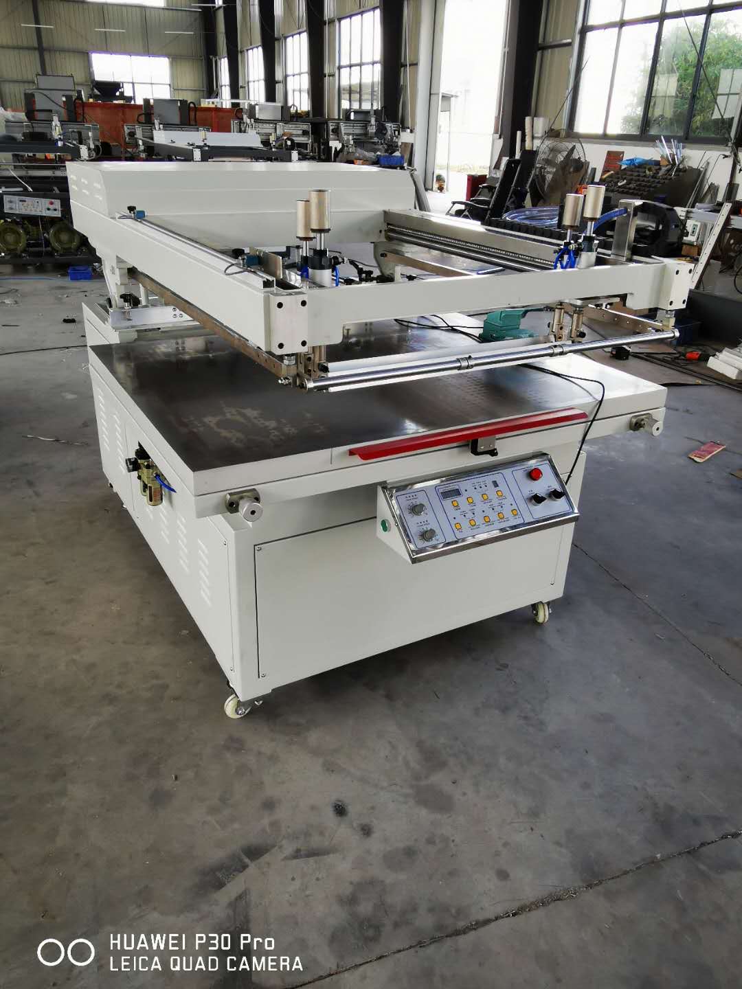 Inclined arm screen printing machine pic 1