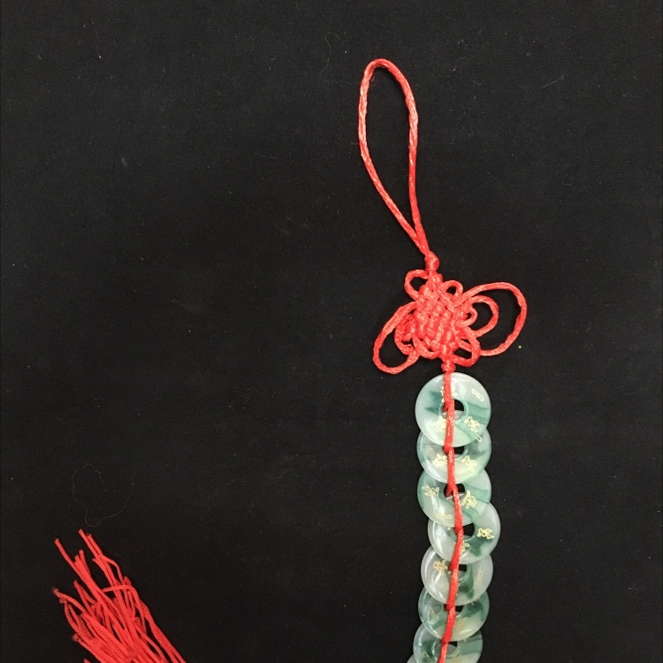 2.3cm 8 pieces jade skewer (life peace)