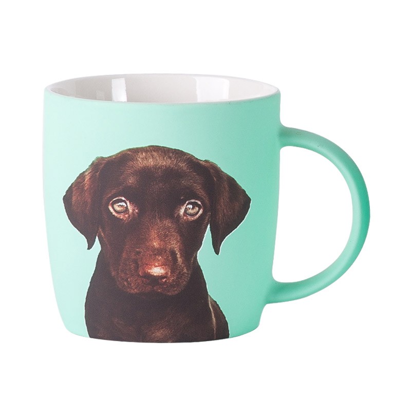 Daily-use ceramic mugs with appliqued glaze detail image 2