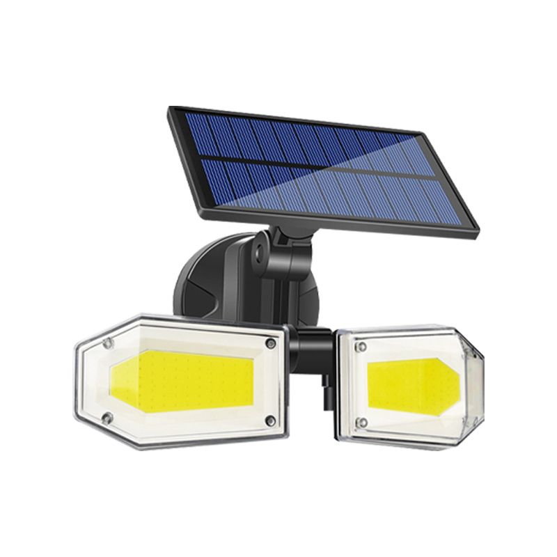 Cross boundary solar Wall Lamp Body sensor double head rotating courtyard lamp Household waterproof outdoor wall lamp lighting street lamp