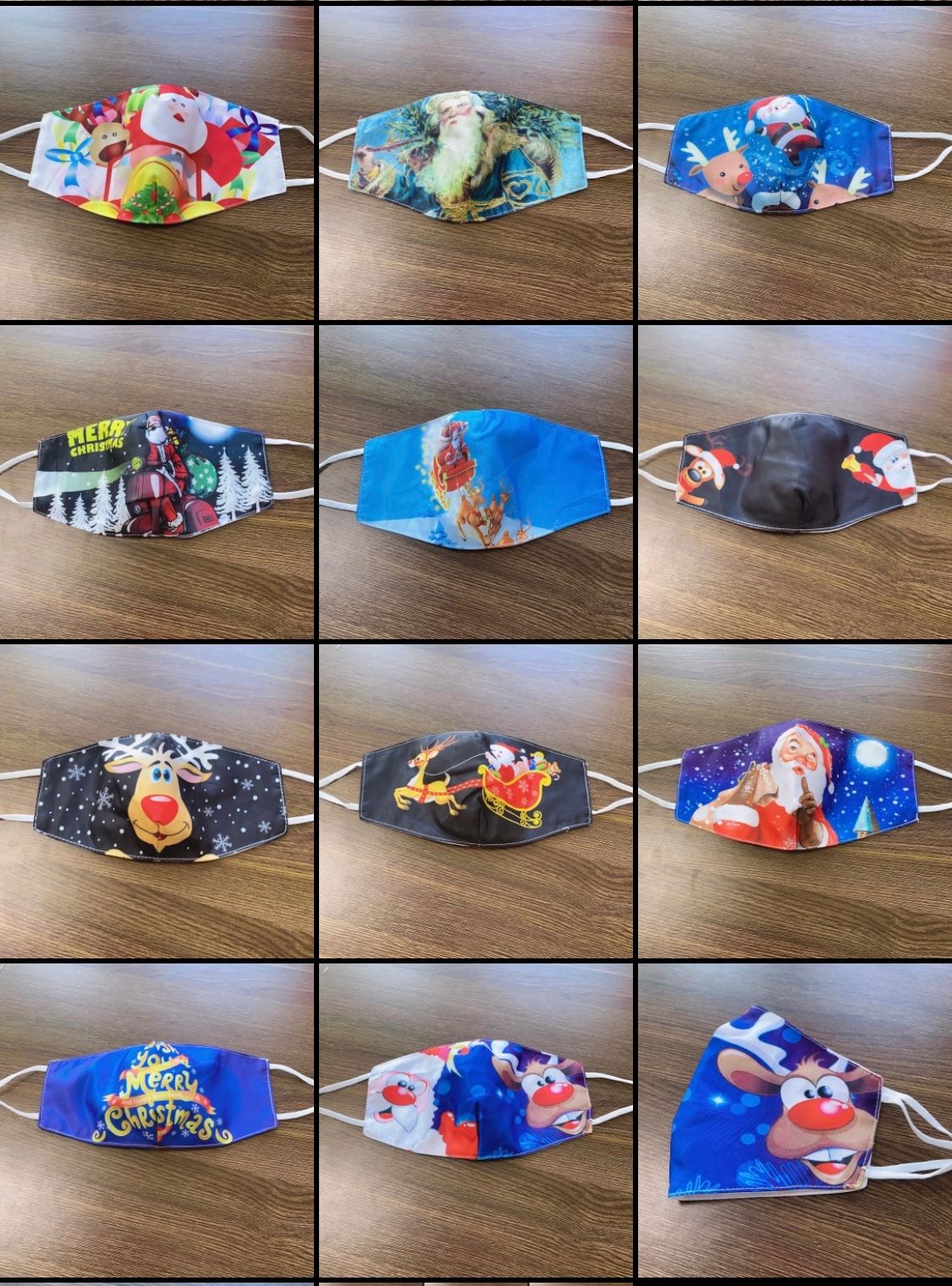 棉口罩跨境冬季口罩圣诞口罩纯棉口罩成人口罩儿童口罩可水洗口罩工厂直销【外贸专供】11