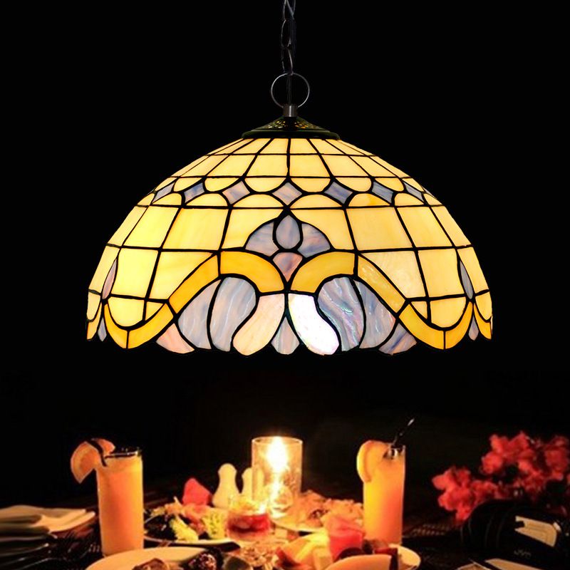 16 "Mediterranean decorative dinner chandelier glass art bar glass lamps