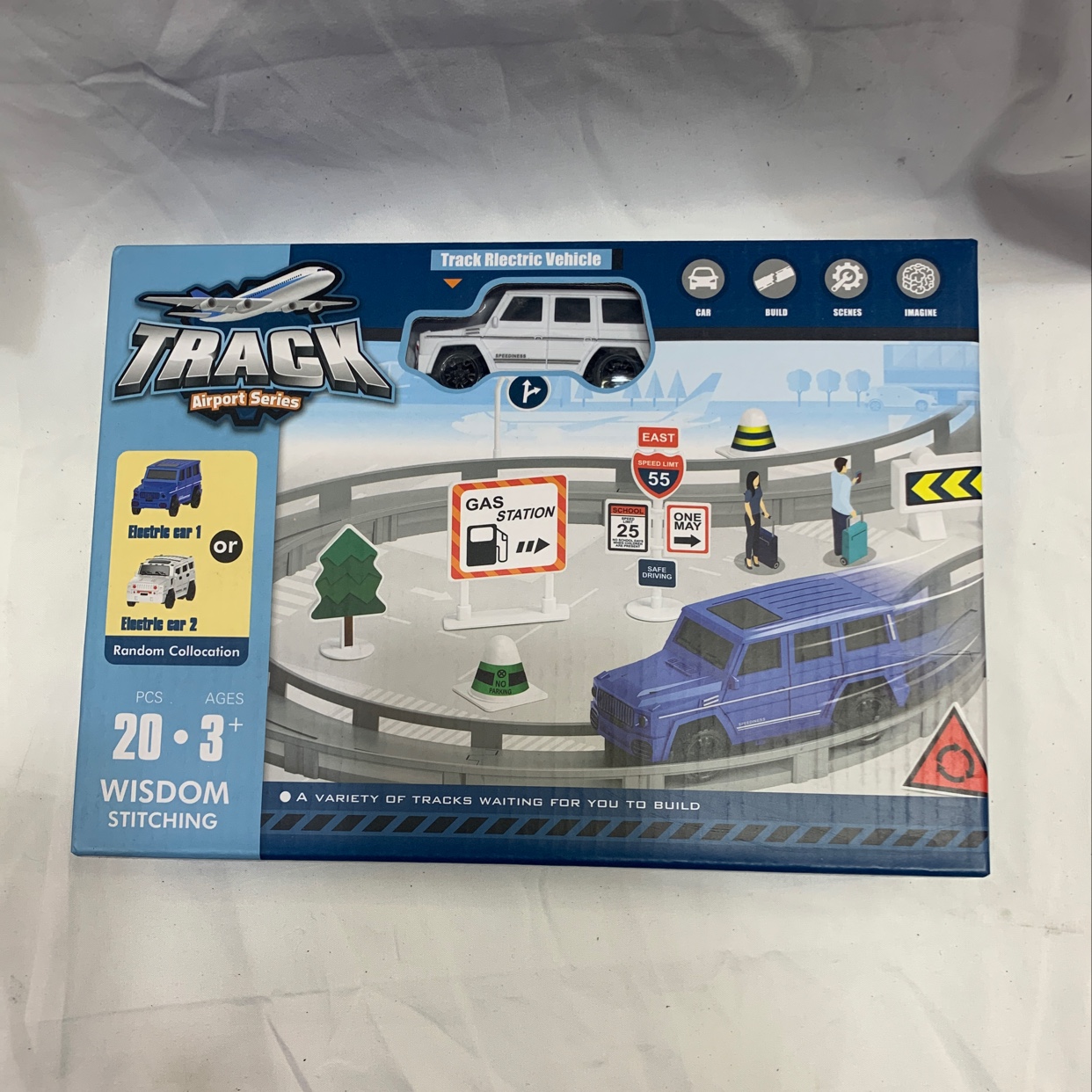 Two SUV models of toy track cars are randomly matched details Picture