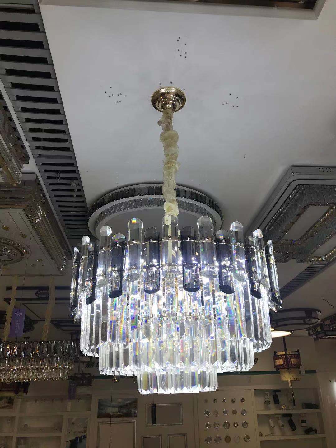 New Chinese-style chandeliers, copper large lamps, living room lamps, modern dining room ceiling lamps, modern and simple household chandeliers, metal and grand