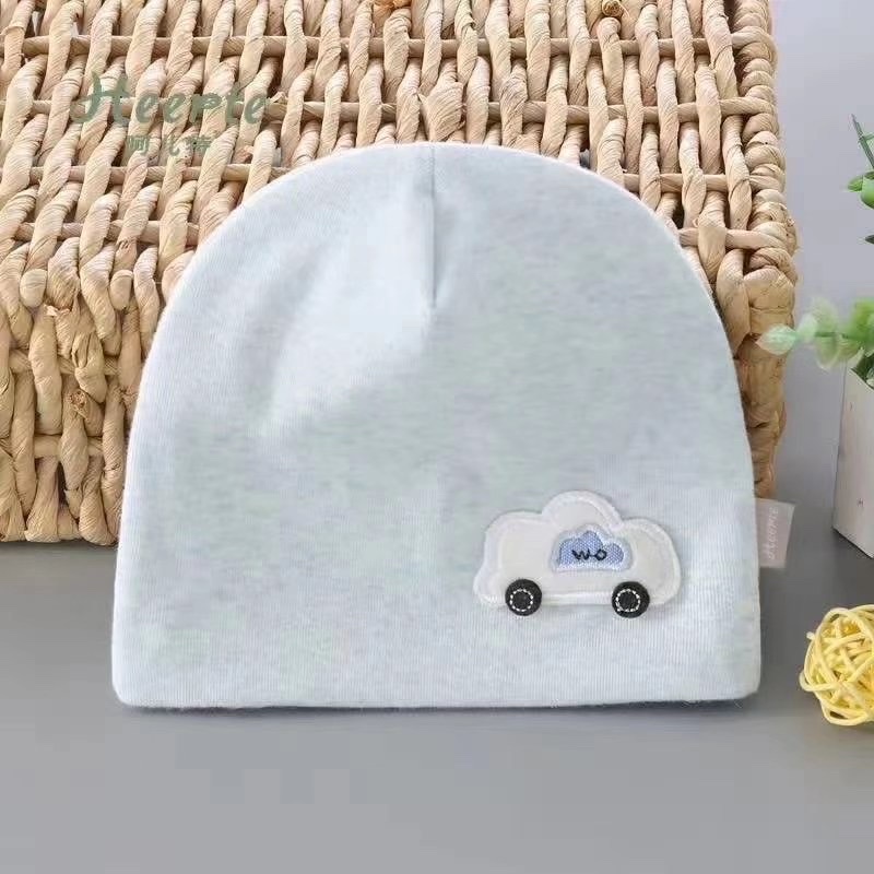 [Good Thing Recommendation: Double Layer Hemp Color Elastic Baby Hat] Combed Color Cotton Fabric
Just Right Stretch, Baby Wear Comfortable Without Tension
Very Warm Effect, Lovely Patch undefined