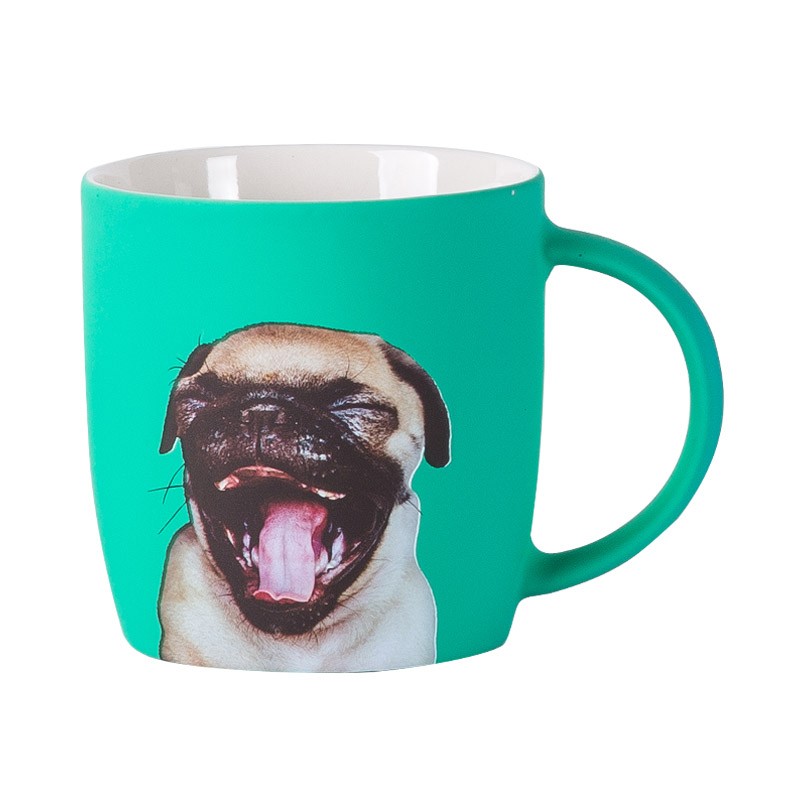 Daily-use ceramic mugs with appliqued glaze detail image 3