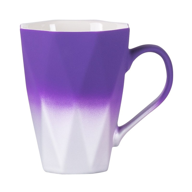 Daily-use ceramic mugs, embossed cups, colored glazed cups, coffee cups detail image 3