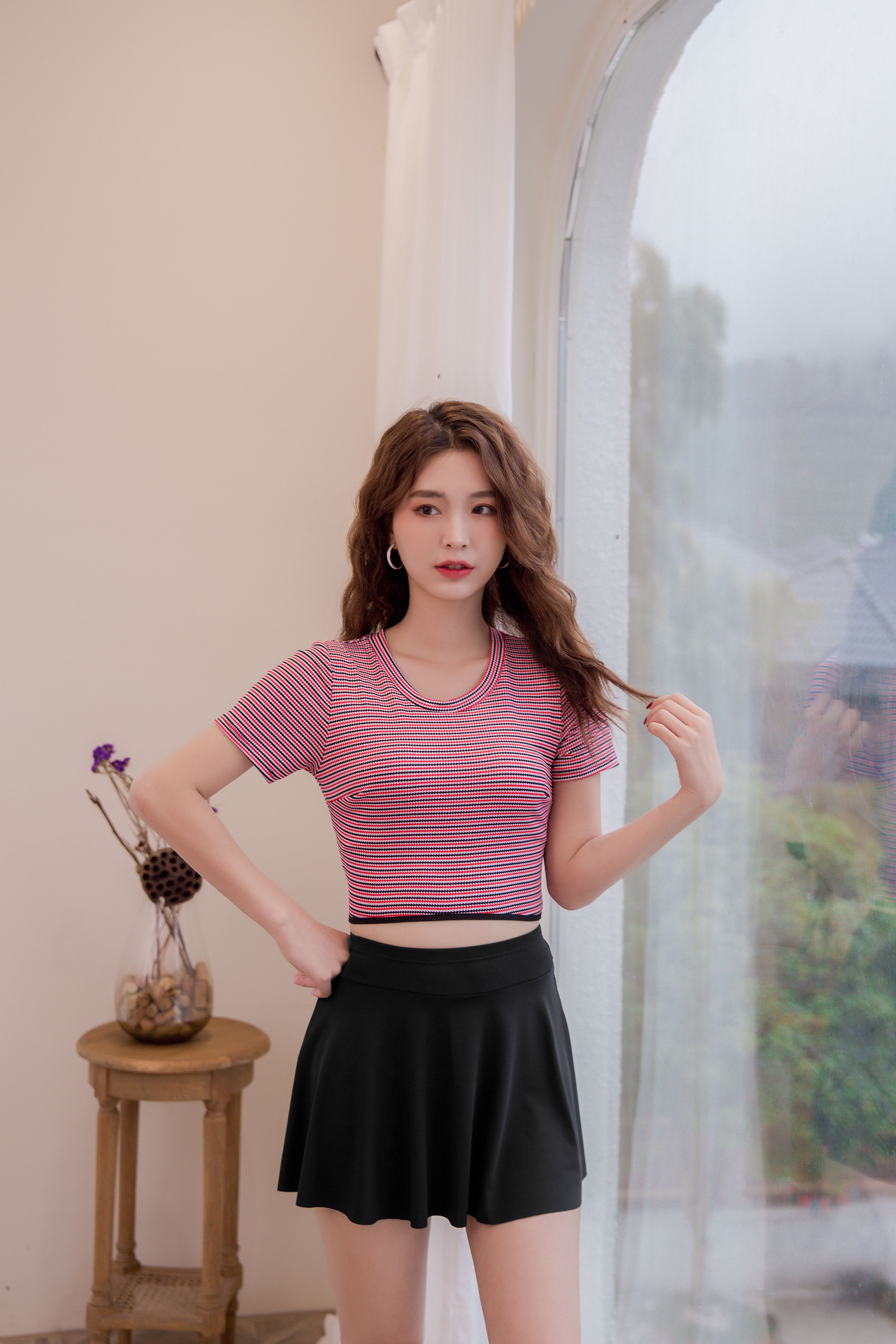 The New Milk Silk Swimsuit Batch Of One-Piece Skirt Is Thin And Conservative