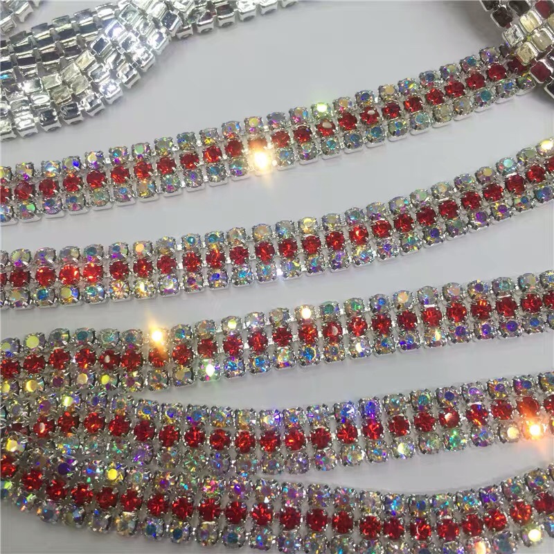 Strass garra cadena DIY material fabricación pendientes tarjetas de pelo vestidos de novia hechos a mano zapatos y sombreros accesorios
