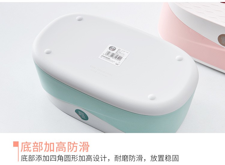 The simple and elegant rectangular household tissue box has a beautiful shape. It is a simple household living room tissue box available in two colors detail image 7