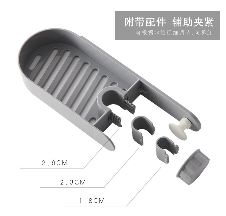 HM圆点水龙头置物架 家用厨房免打孔抹布海绵刷沥水架水槽收纳架子详情9