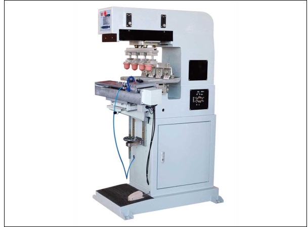Four-color shuttle pad printing machine