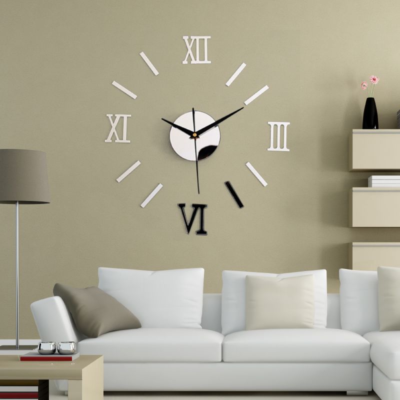 Wholesale Decorative Creative Wall Clock Diy Wall Paste Home Simple Personality Minimalist Silent Clock Creative Home Wall Clock Specification drawing