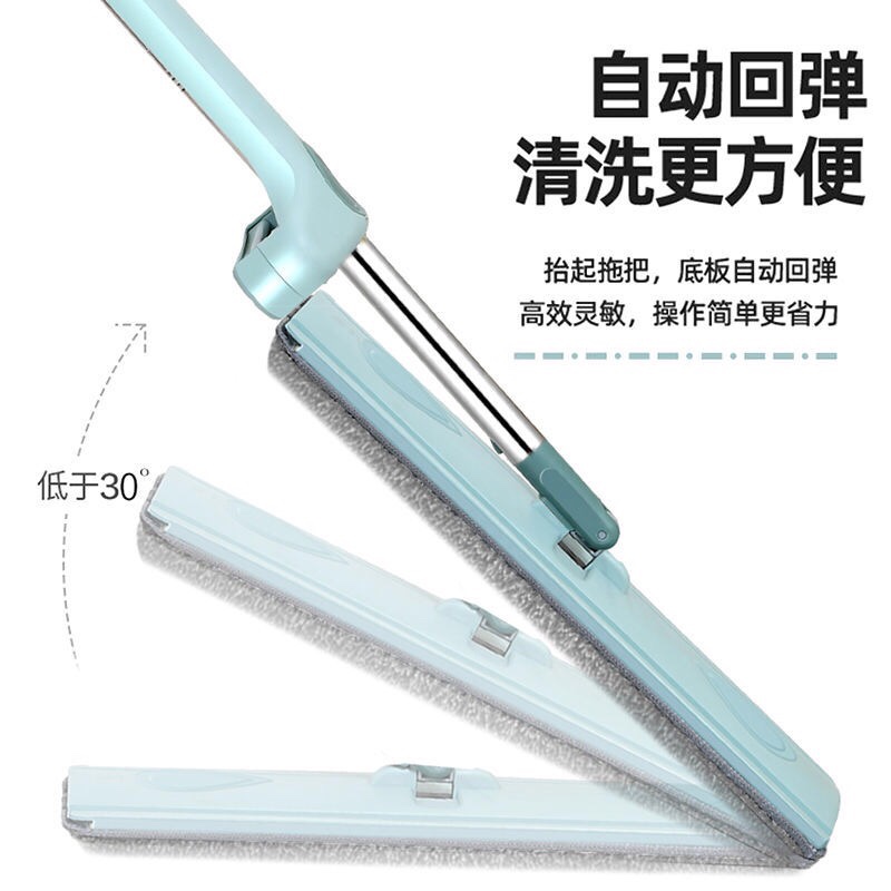 加粗大号免手洗平板拖家用木地板一拖净懒人拖布干湿两用擦地神器细节图