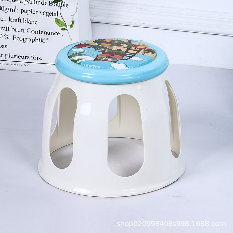 创意圆鼓凳时尚家居塑料凳子餐桌凳小板凳卡通宝宝响椅圆鼓凳77Y83B806产品图