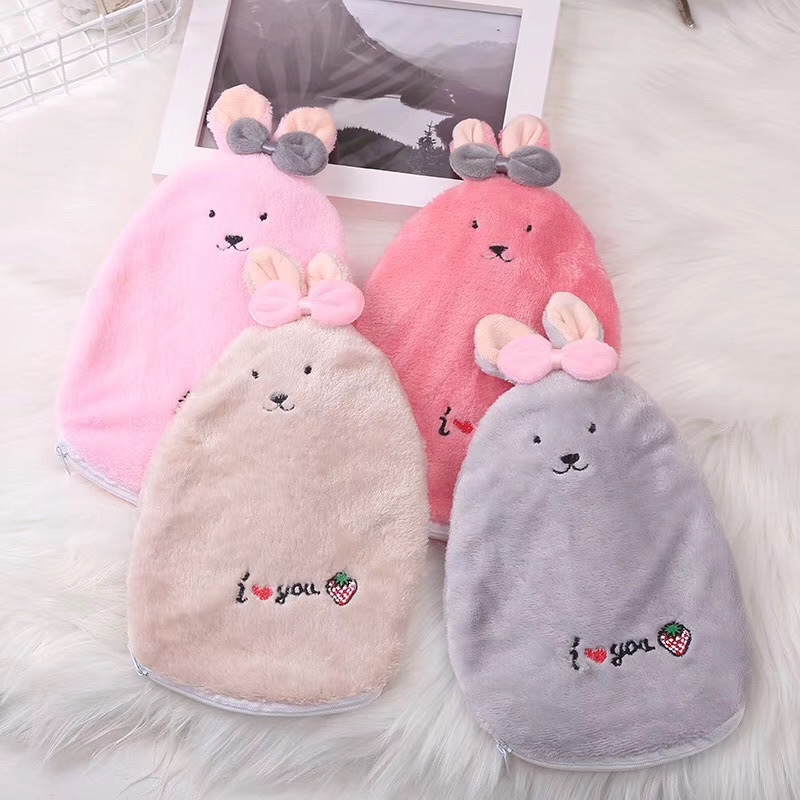 Bows Super Warm Cute Hot Water Bag Can Be Disassembled And Washed
