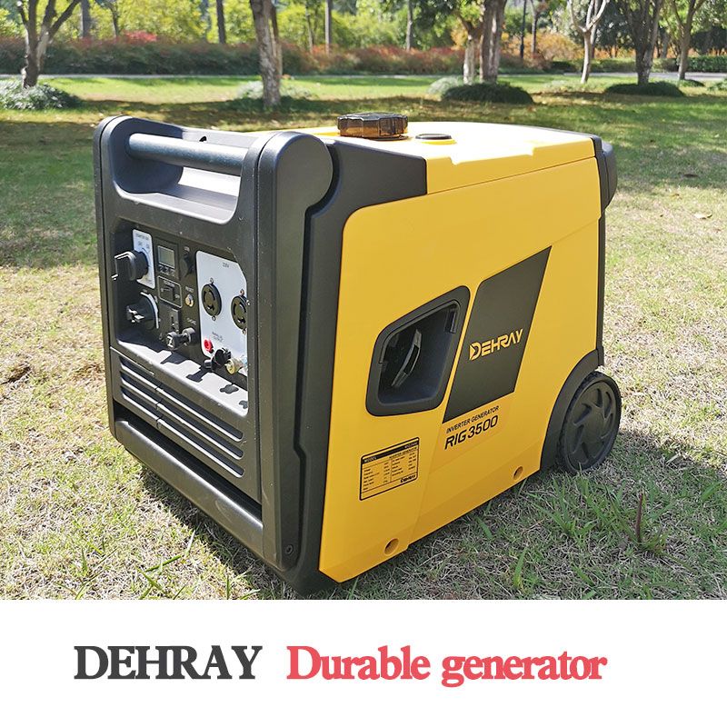 DEHRAY 3.5KVA/KW digital variable frequency silence gasoline generator Families with small full figure