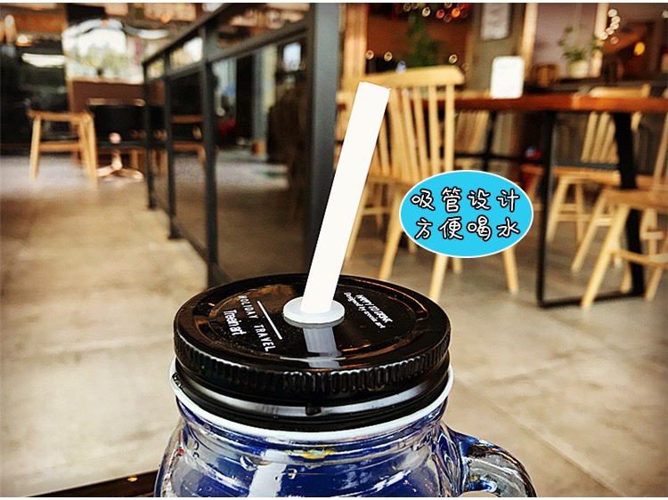 المقبض الكوري يتحول تدريجيا إلى كوب زجاجي من ديك ماسون المصاص باللغة الإنجليزية Item Picture