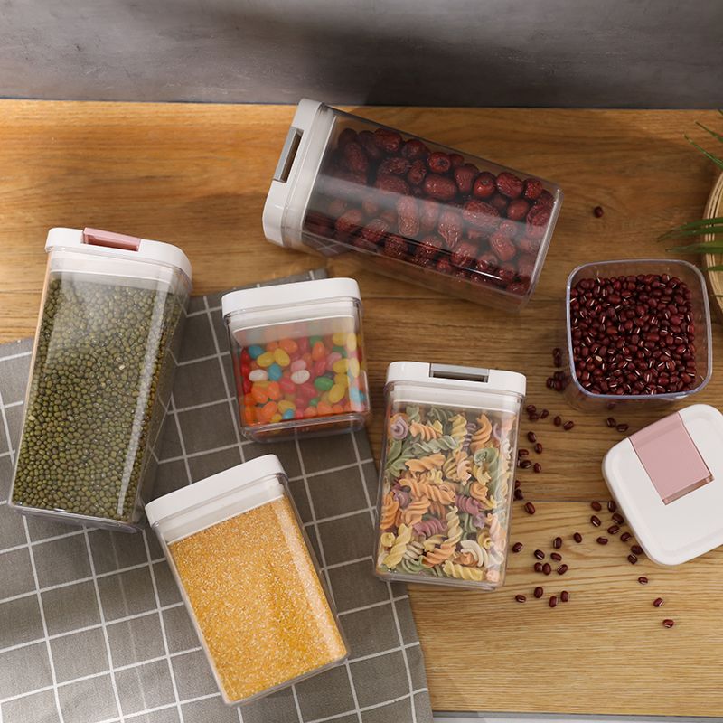 Square Sealed Jar, Large Clamshell undefined