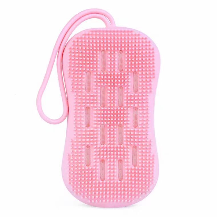 Douyin's same style silicone bath towel, soap bag, back scrubbing, massage gloves, bath soap foaming bag Specification image