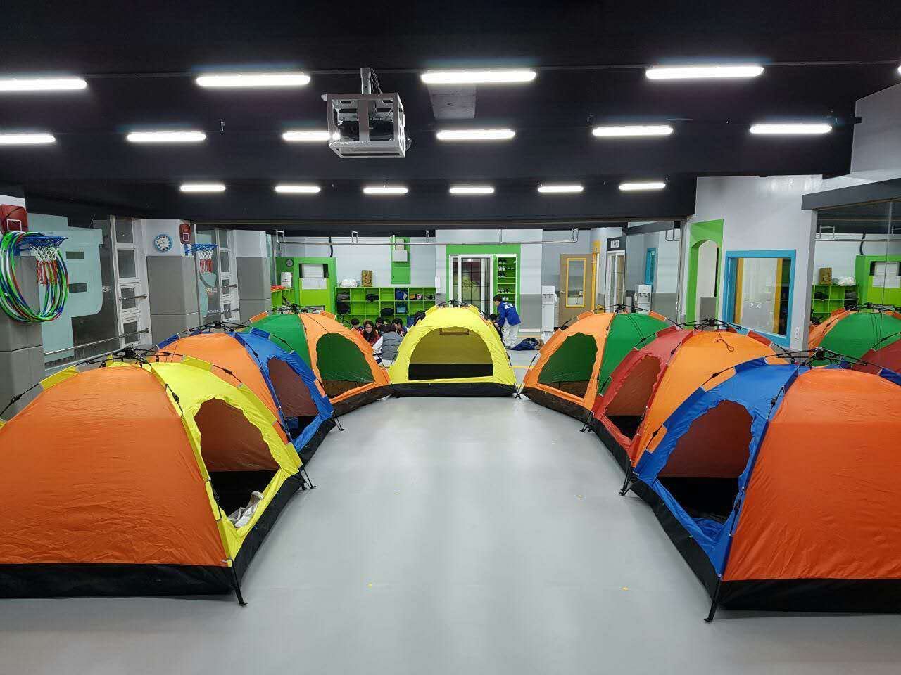 全自动弹压式帐篷野炊露营遮阳速开帐篷郊游旅行连体双层帐篷详情图1