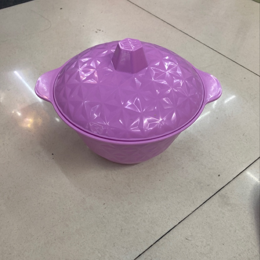 041_3多色彩碗带盖盆