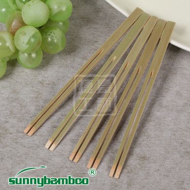 Jiehao Bamboo and Wood Factory directly sells Qingpi Tianle skewers, natural and environmentally friendly double-pointed flat-head skewers