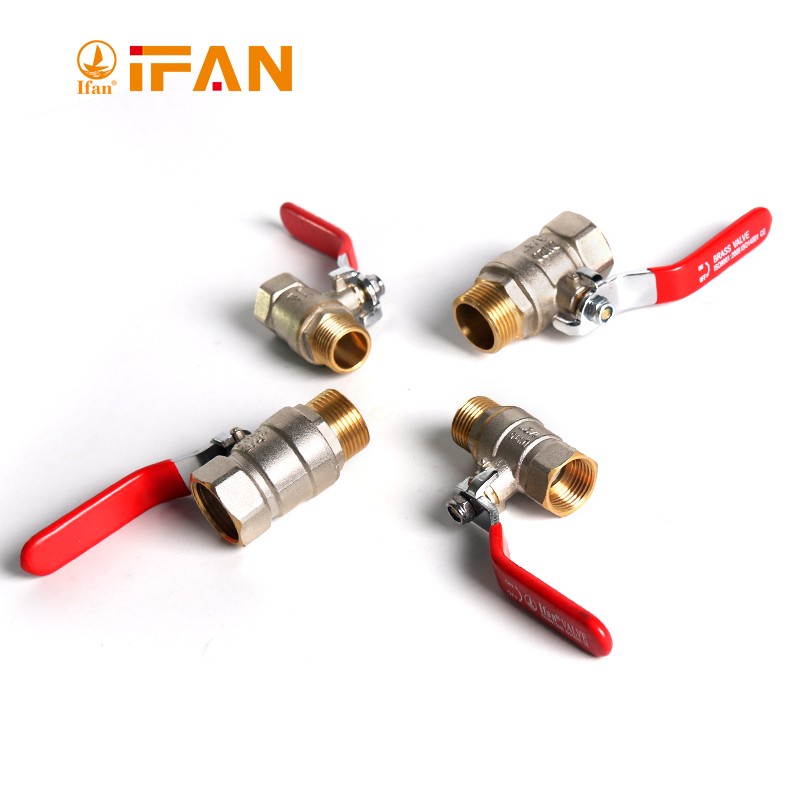 IFAN factory direct sales brass ball valves, internal and external threaded union disc handle ball valves, electroplated manual ball valves, 4 minutes, 6 minutes -1 inch 2 detail image 4
