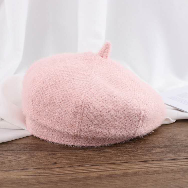 女士蓓蕾帽白底实物图