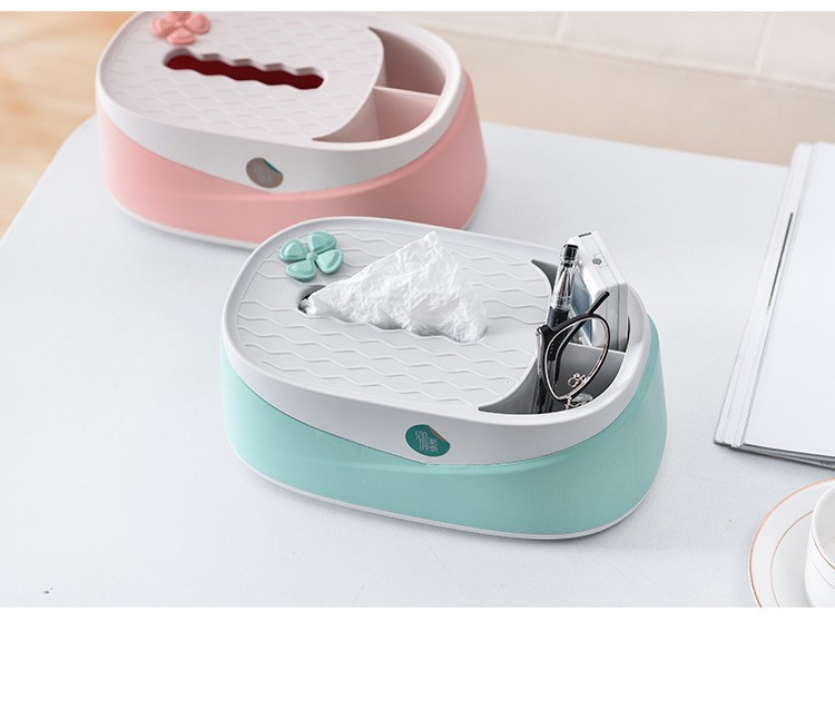 The simple and elegant rectangular household tissue box has a beautiful shape. It is a simple household living room tissue box available in two colors detail image 12