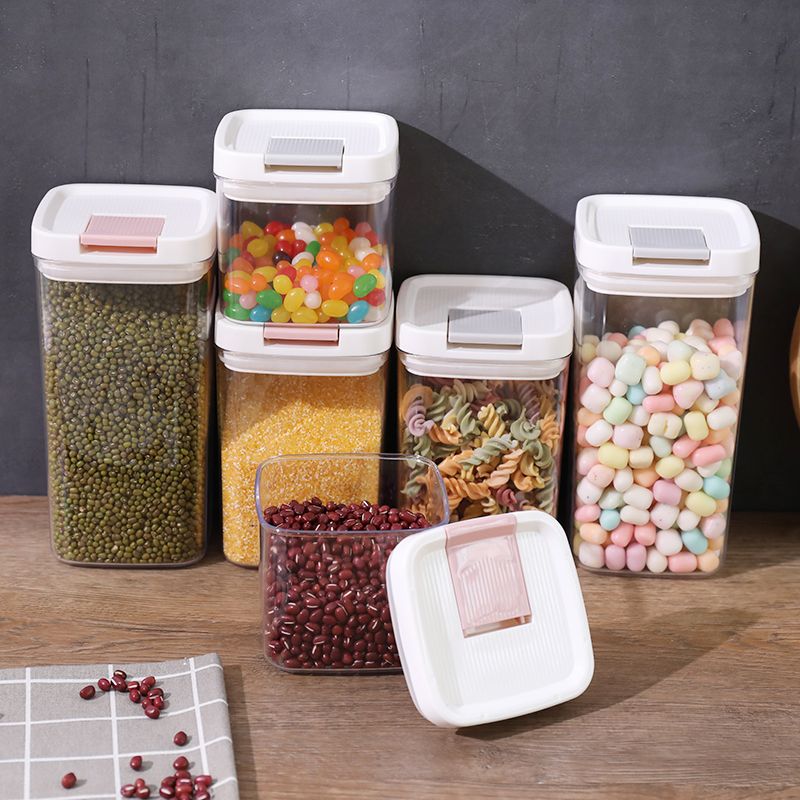 Square Sealed Jar, Large Clamshell undefined