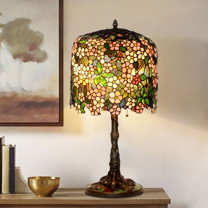 Vintage American living room lamp Living room bedroom bedside lamp Antique collection full copper lamp