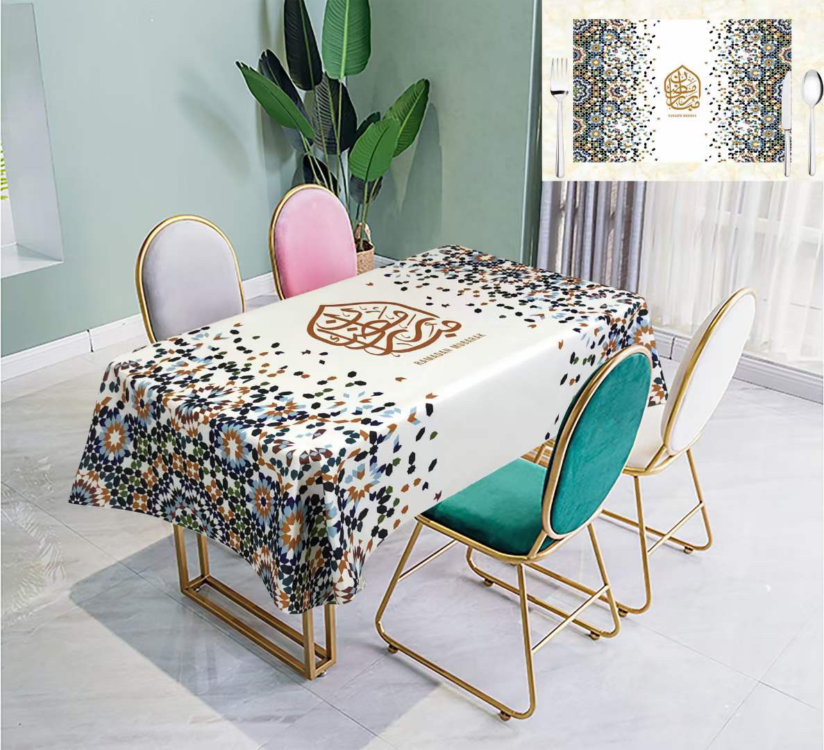 Zhai Yue Tablecloth Factory direct sales of new tablecloths, high-end household tablecloths, best-selling tablecloths