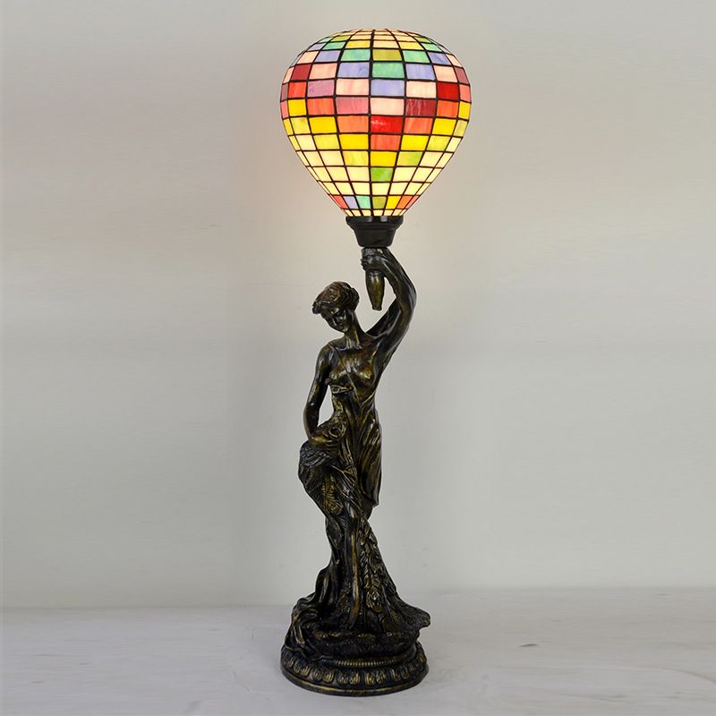 Lamp Lady of Liberty Hot-air balloon bedroom bedside lamp living room glass lamp