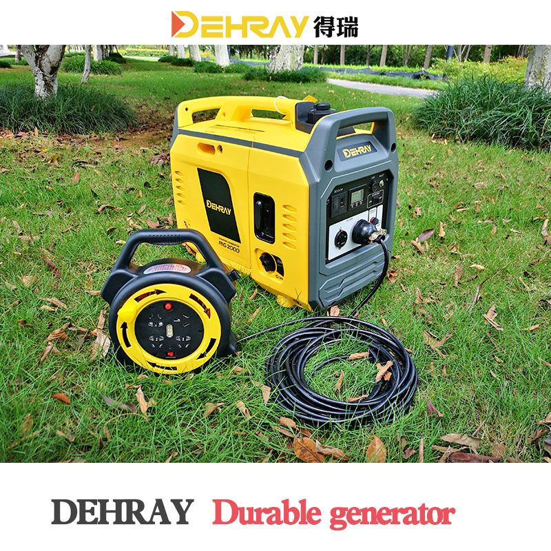DEHRAY 2KW/KVA variable frequency silence gasoline generator 220V small portable full figure