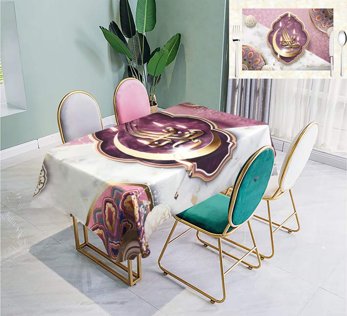 Factory direct sales of 1.37*20 meters cotton fabric new tablecloths, high-end household tablecloths, best-selling tablecloths