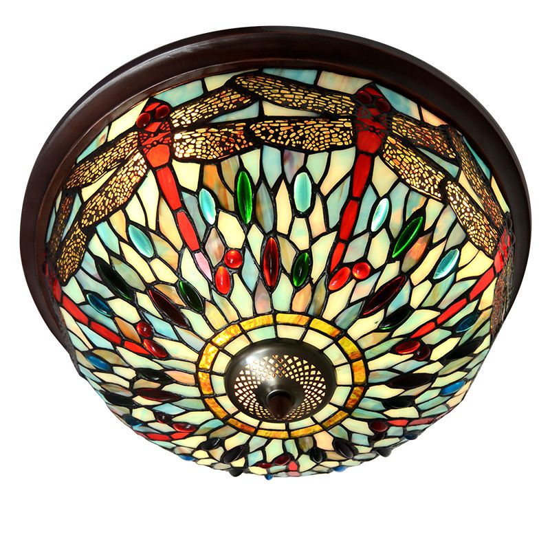 16-inch European creative LED study, bedroom, corridor, circular ceiling art lamps