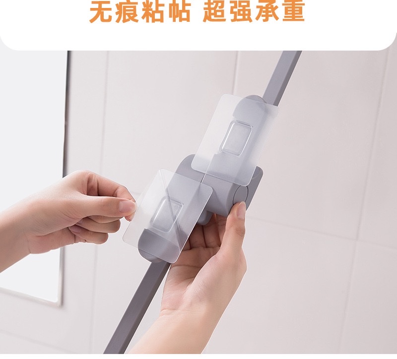 HM衣架收纳神器免打孔阳台收纳置物架多功能旋转衣架收纳壁挂式收纳详情10