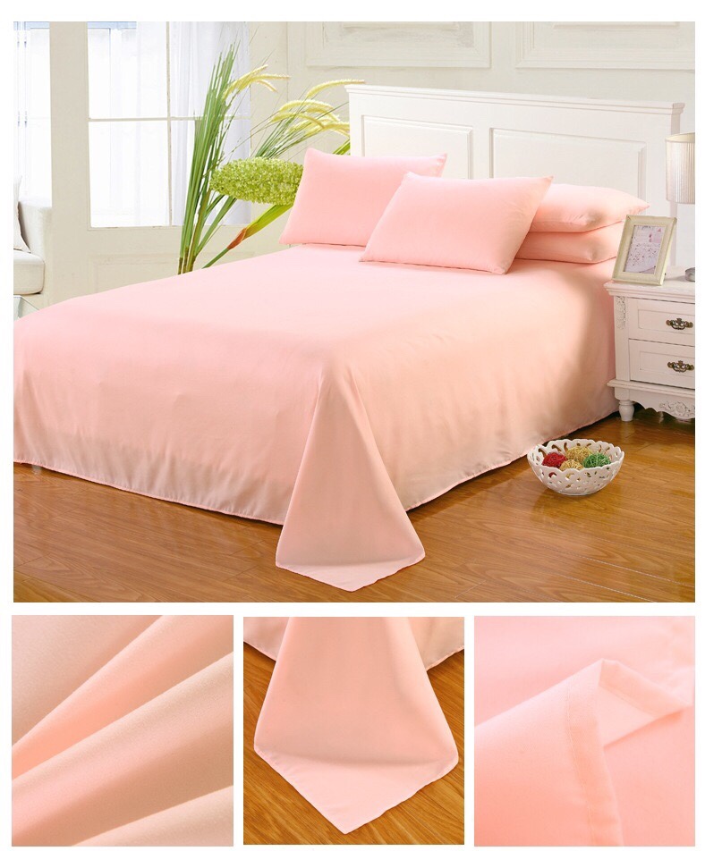 Monochrome Bed Sheet Pink
