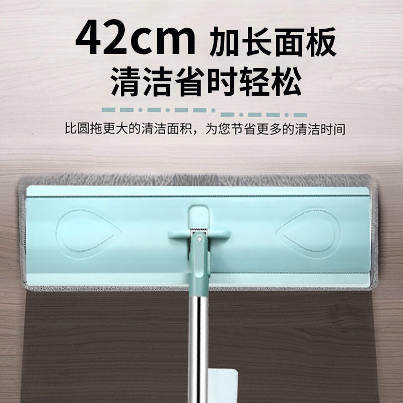 加粗大号免手洗平板拖家用木地板一拖净懒人拖布干湿两用擦地神器详情图7