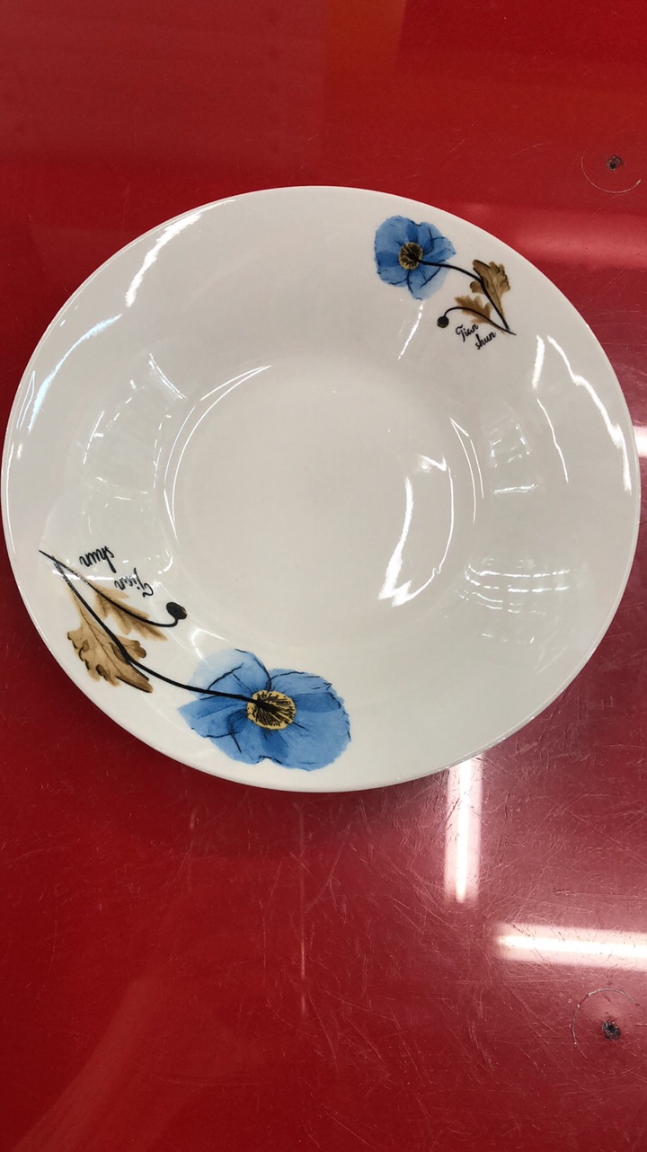 8 Soup Plate With Flowers